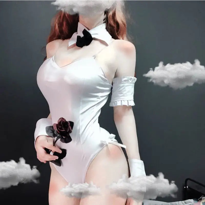 Sexy White Bunny Costume - White / One Size