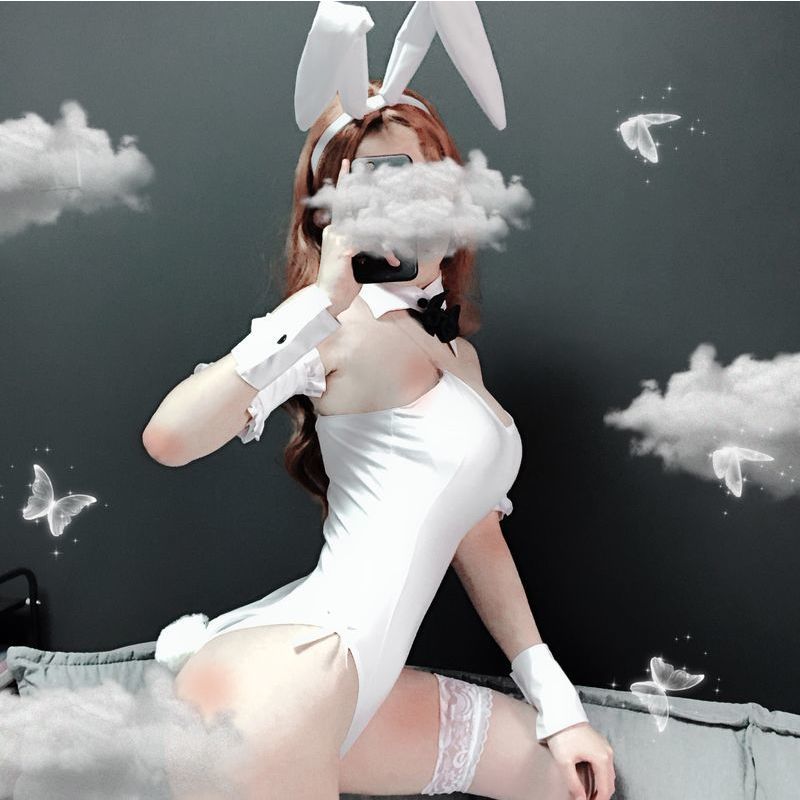 Sexy White Bunny Costume - White / One Size