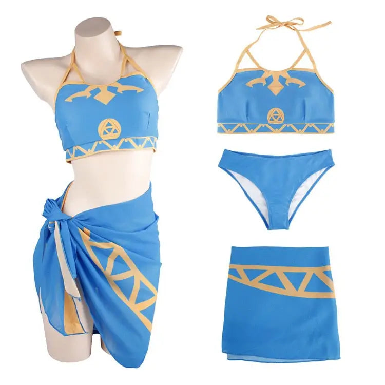 Sexy Zelda Costume - Sky Blue / S