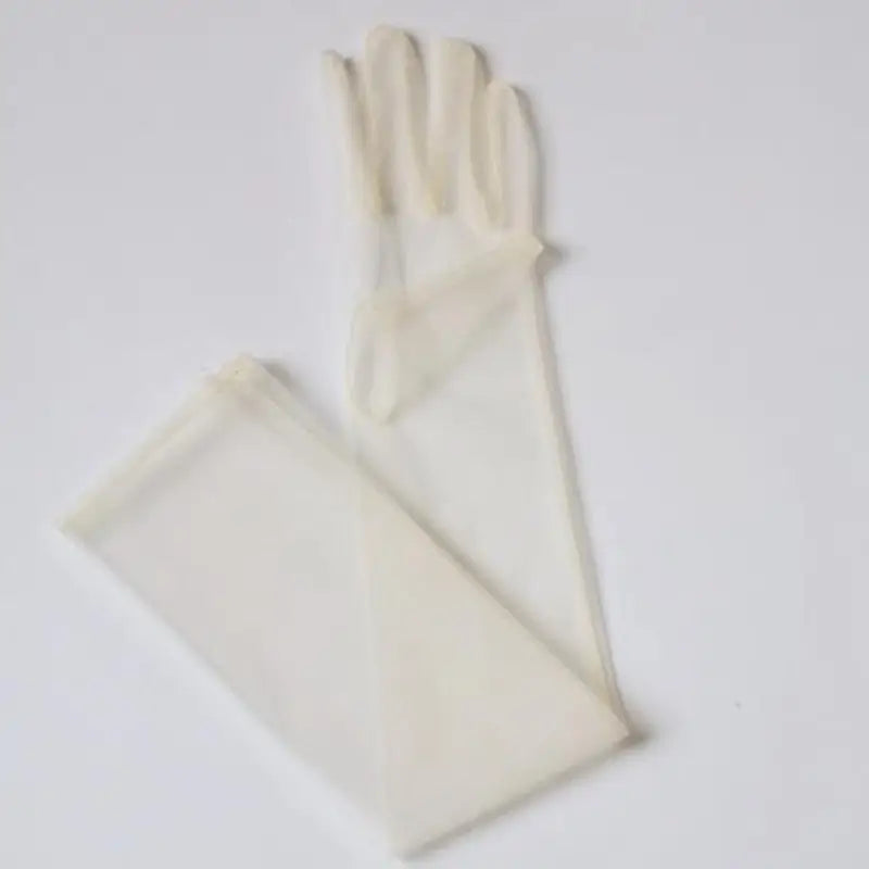 Thin Sexy Gloves - Champagne / 55cm