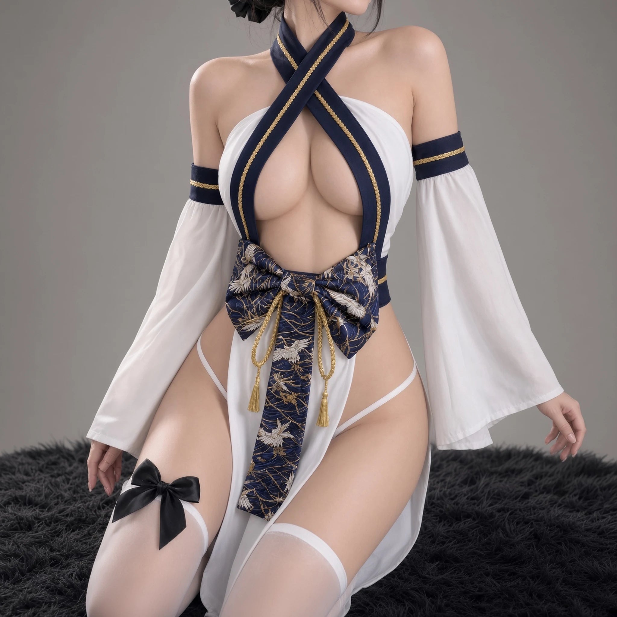 White Sexy Ninja Costume