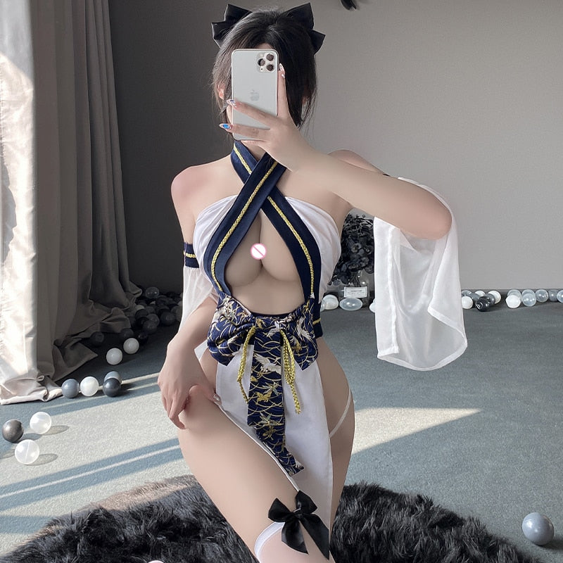 White Sexy Ninja Costume