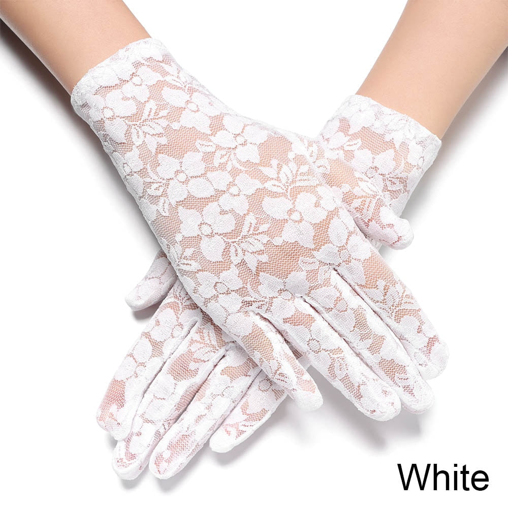 White Sheer Gloves