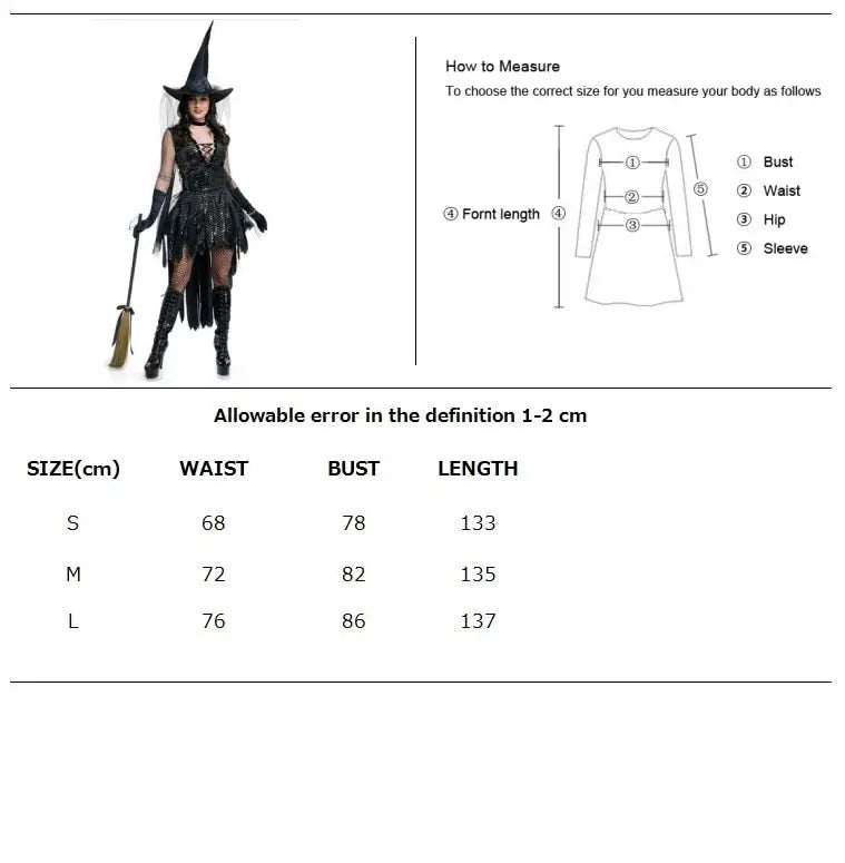 Womens Sexy Witch Costume