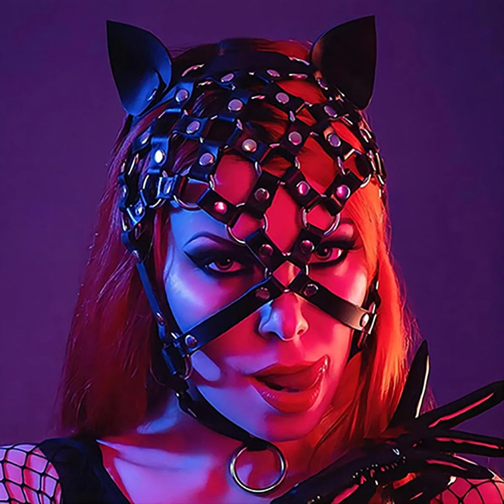 Leather BDSM Mask