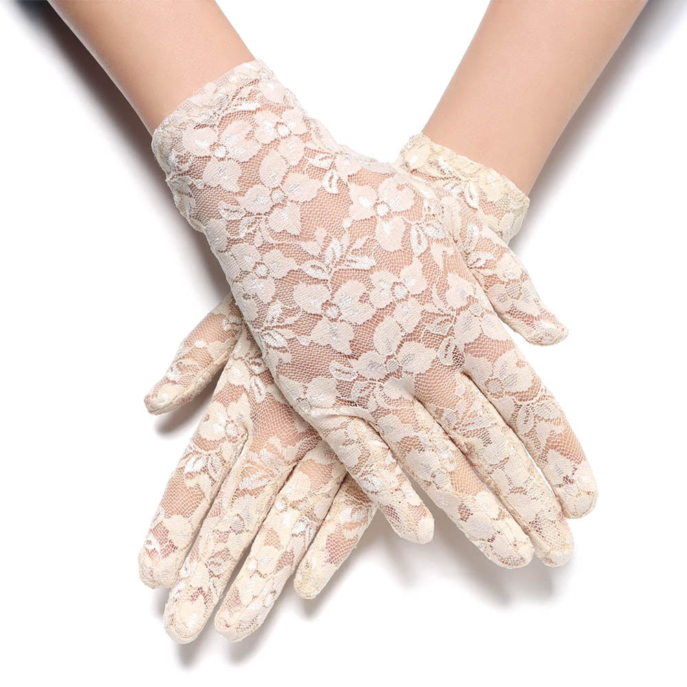 White Sheer Gloves